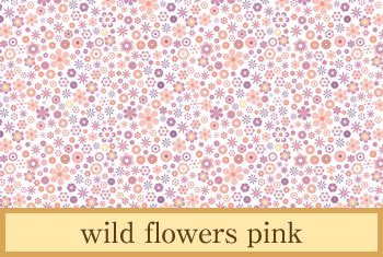 デザイナーズ障子紙　wild flowers pink